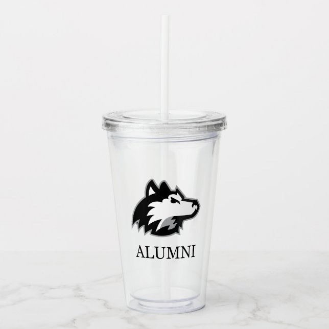 Vaso Acrílico NIU Huskies Alumni (Anverso)