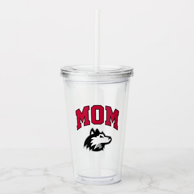Vaso Acrílico NIU Huskies Mamá (Anverso)