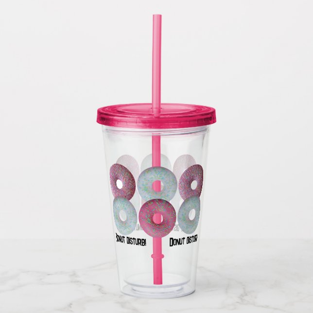 Vaso Acrílico ¡No moleste! (Anverso)