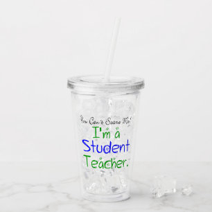 Vaso Acrílico No puedes asustarme profesor universitario