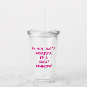 Vaso Acrílico No soy solamente una abuela, soy un GRANDMA grandi