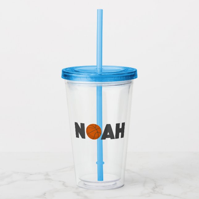 Vaso Acrílico Noah Basketball (Anverso)