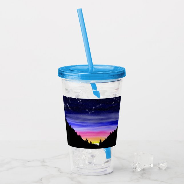 Vaso Acrílico Noche del Diamante (Anverso (hielo))