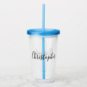 Vaso Acrílico Nombre de guión personalizado