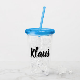 Vaso Acrílico Nombre de Klaus