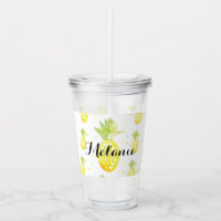 Nombre de patrón de confeti de piña tropical