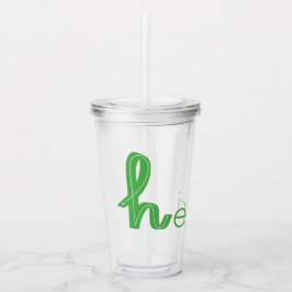 Vaso Acrílico Nombre del personalizar