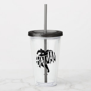 Vaso Acrílico Nombre del Pincel de Tinta de Batman