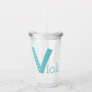 Vaso Acrílico Nombre personalizado