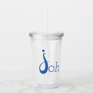 Vaso Acrílico Nombre personalizado