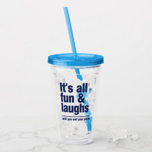Vaso Acrílico Nombre personalizado de FUN & LAUGHS