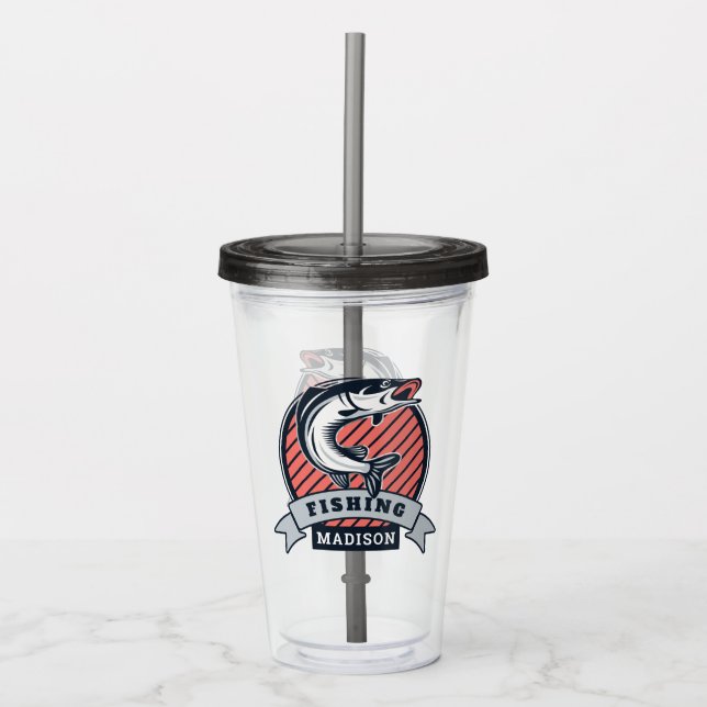 Vaso Acrílico Nombre personalizado Fisher tumblers (Anverso)