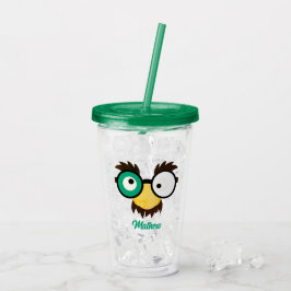 Vaso Acrílico Nombre personalizado moderno Color divertido de la