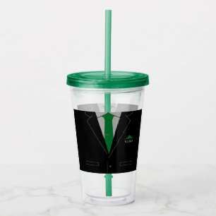 Vaso Acrílico Nombre Personalizado Negocio Tumbler Acrílico