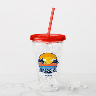 Vaso Acrílico Nombre Personalizado Orlando Florida