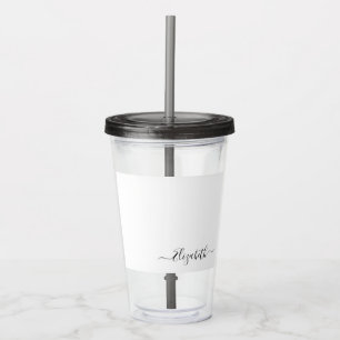 Vaso Acrílico Nombre personalizado personalizado tumbler Elizabe