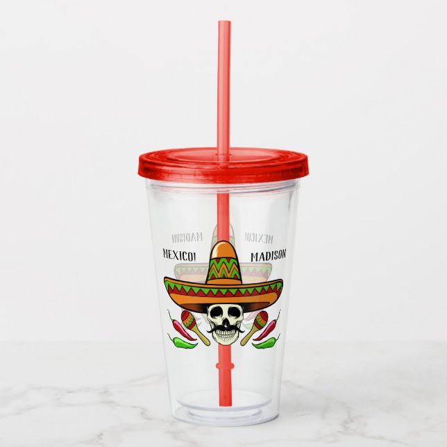 Vaso Acrílico Nombre personalizado / texto de los tumblers de cr (Anverso)