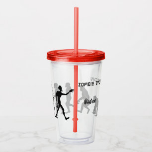 Vaso Acrílico Nombre personalizado Zombie Evolution tumbler