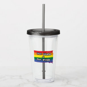 Vaso Acrílico Nuestro estado de orgullo  Dakota del Sur