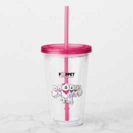 Vaso Acrílico Nueva Poppet y la pandilla
