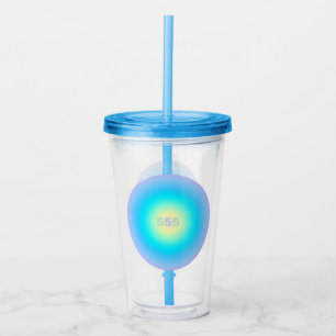 Vaso Acrílico Números Angel 555 - Nuevos comienzos