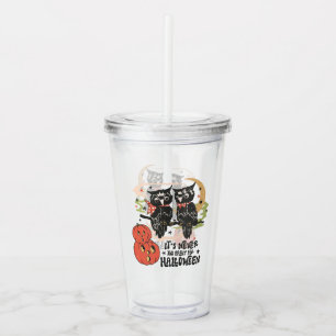 Vaso Acrílico Nunca es demasiado pronto para Halloween