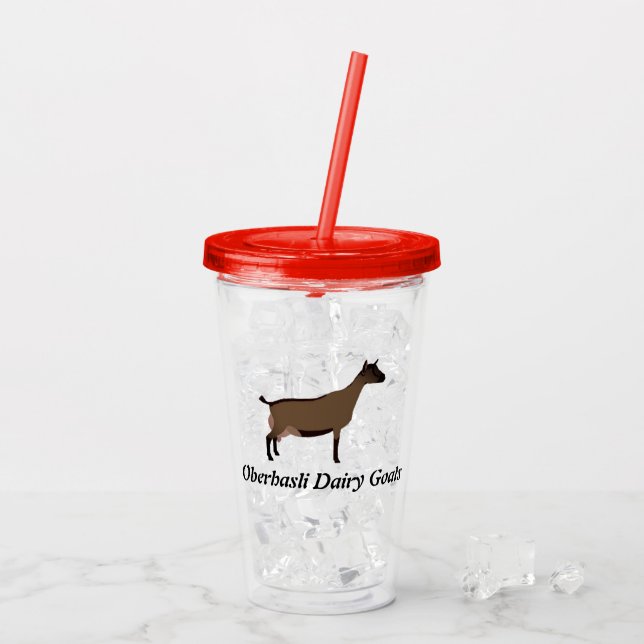 Vaso Acrílico Oberhasli Dairy Goat (Reverso (hielo))