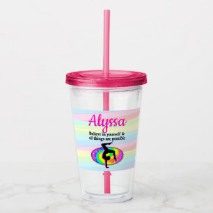 VASO ACRÍLICO OBJETIVOS Y SUEÑOS DE GIMNASIA