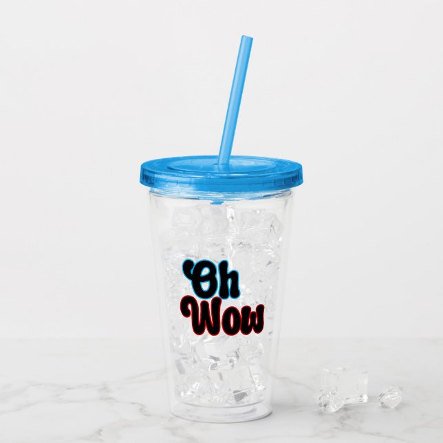 Vaso Acrílico Oh Wow.b (Reverso (hielo))