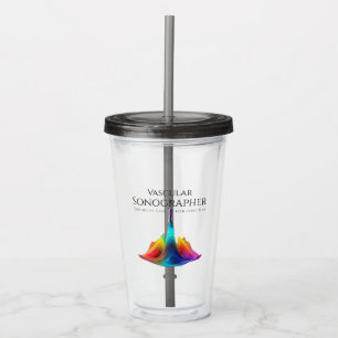 Vaso Acrílico Ondas de ultrasonido de color sonógrafo-vascular