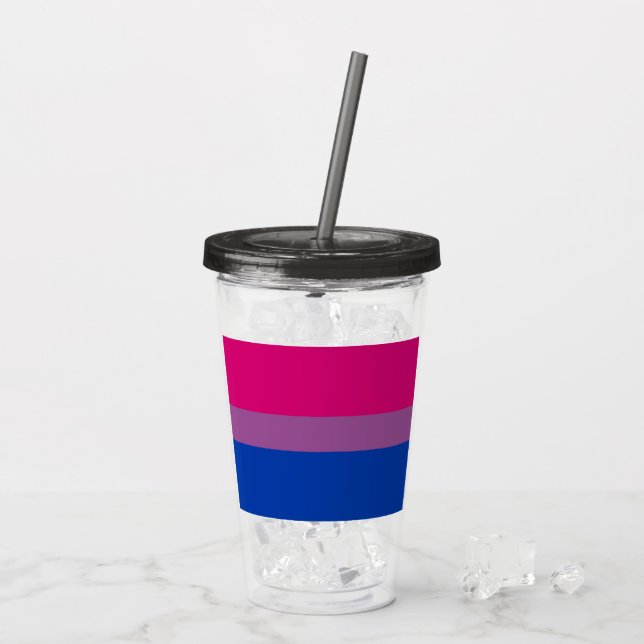 Vaso Acrílico ¡Orgullo bisexual! (Reverso (hielo))