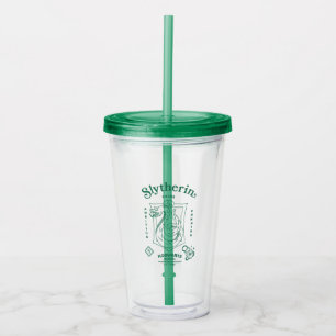 Vaso Acrílico ORGULLO DE SLYTHERIN™ Ambición Astucia Escudo