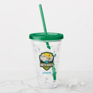 Vaso Acrílico Orgullo del Estado   Dakota del Sur