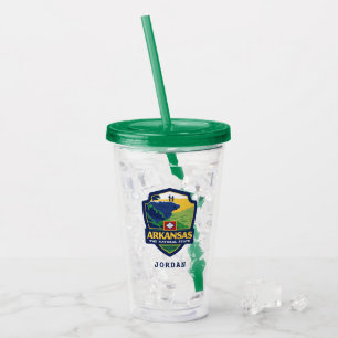 Vaso Acrílico Orgullo el Arkansas del estado