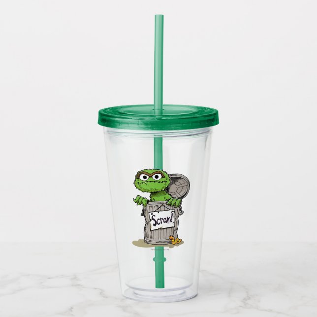 Vaso Acrílico Oscar el grito de la pandilla (Anverso)