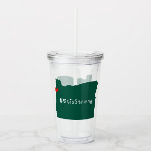 Vaso Acrílico Otis Strong Heart Green