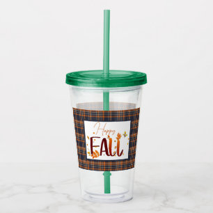Vaso Acrílico Otoño/otoño/hojas/rebanada