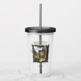Vaso Acrílico Outside Is the New Offline – Nature Escape Tumbler