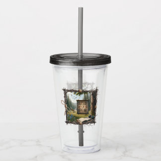 Vaso Acrílico Outside Is the New Offline – Nature Escape Tumbler