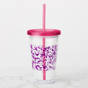 Vaso Acrílico Paint Spatter Pink