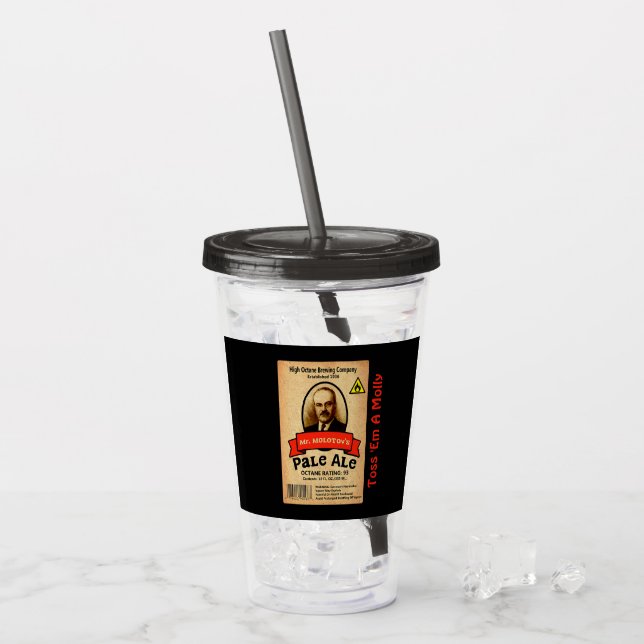 Vaso Acrílico Pale Ale del Sr. Molotov (Anverso (hielo))