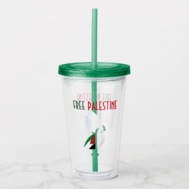 Vaso Acrílico Palestina Libre