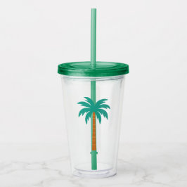 Vaso Acrílico Palmeras