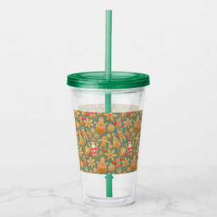 Vaso Acrílico Pan de jengibre/galletas/Navidades