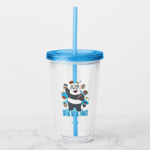 Vaso Acrílico Panda Bear - Hug in a Mug!