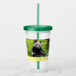 Vaso Acrílico Panda Cutie