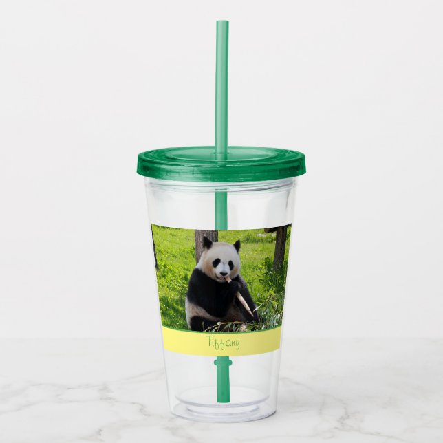 Vaso Acrílico Panda Cutie (Anverso)