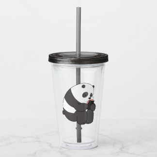 Vaso Acrílico Panda From We Bare Bears Tumbler Design