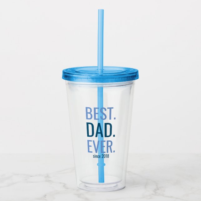 Vaso Acrílico Papás modernos siempre clásicos del papá del día (Anverso)