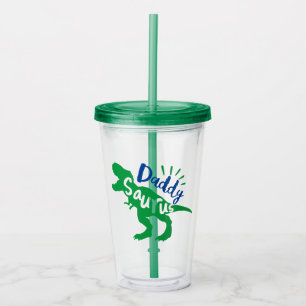 Vaso Acrílico Papi Saurus T-Rex Silhouette